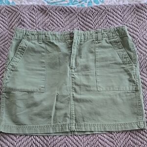 GAP Olive Green Utility Skirt
